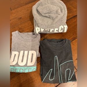 Dude Perfect Merch 2 tees and a hoodie